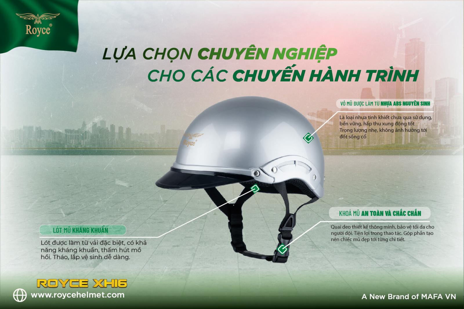 mũ bảo hiểm nửa đầu