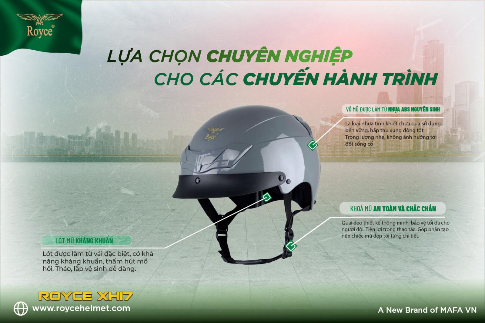 mũ bảo hiểm nửa đầu