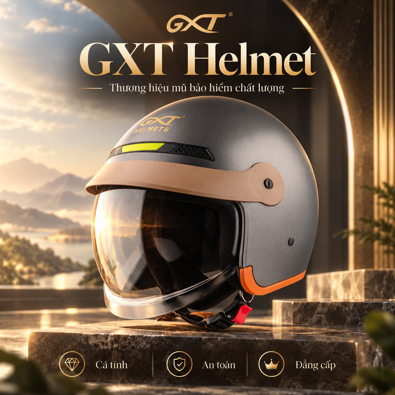 Các thương hiệu mũ bảo hiểm gồm có GXT Helmet