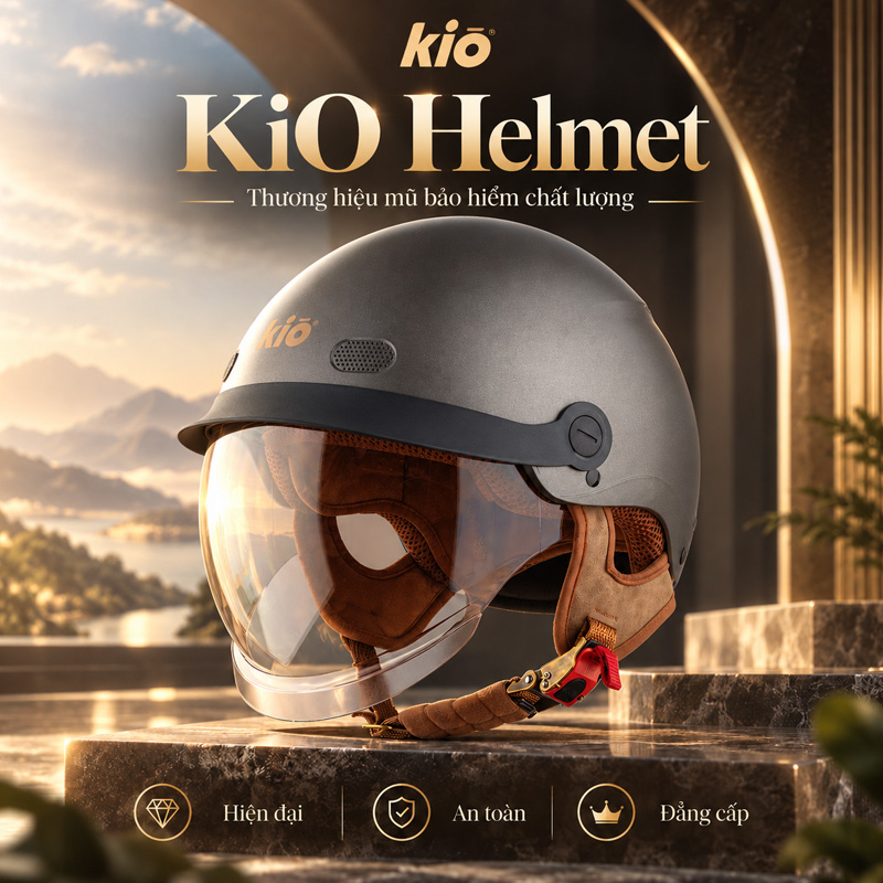 Các thương hiệu mũ bảo hiểm gồm có KiO Helmet