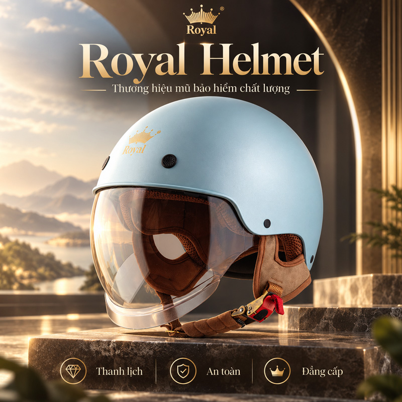 Các thương hiệu mũ bảo hiểm gồm có Royal Helmet
