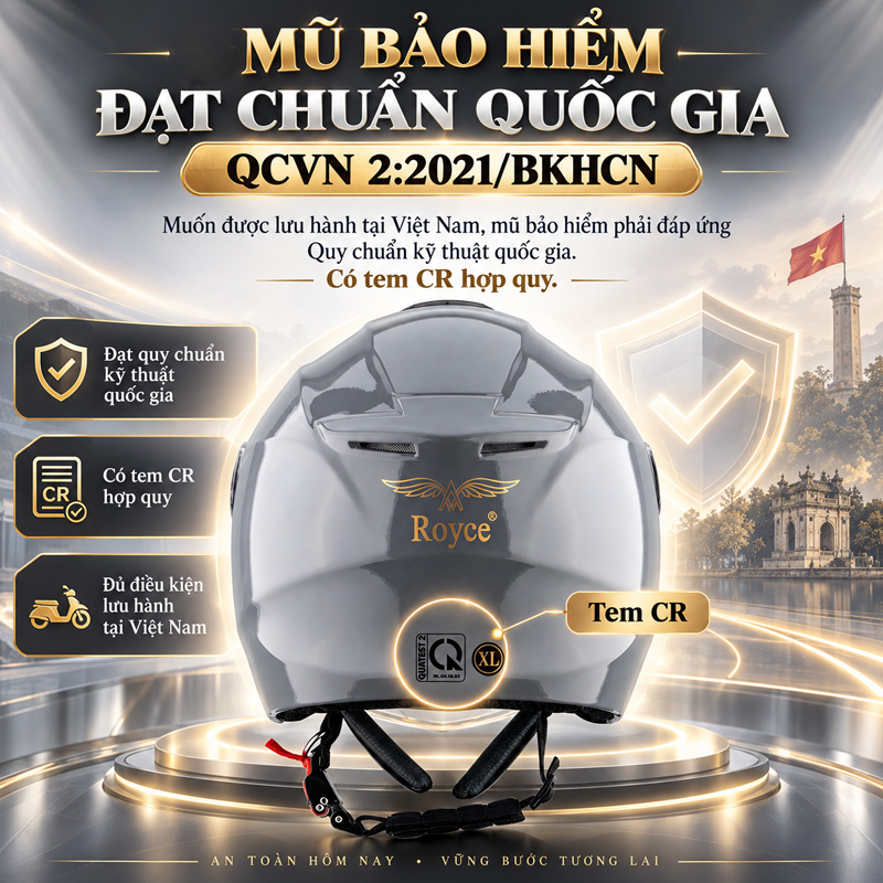 Điều kiện để mũ bảo hiểm được lưu hành tại Việt Nam là gì?